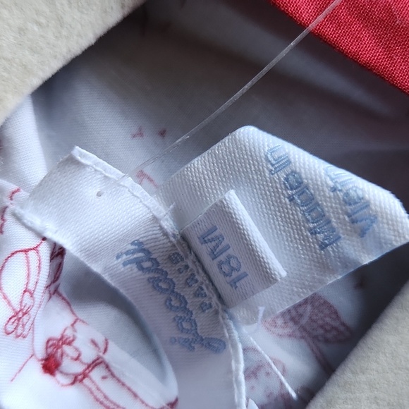 Jacadi Paris White & Red Trim Dress with Bloomers - Picture 11 of 13